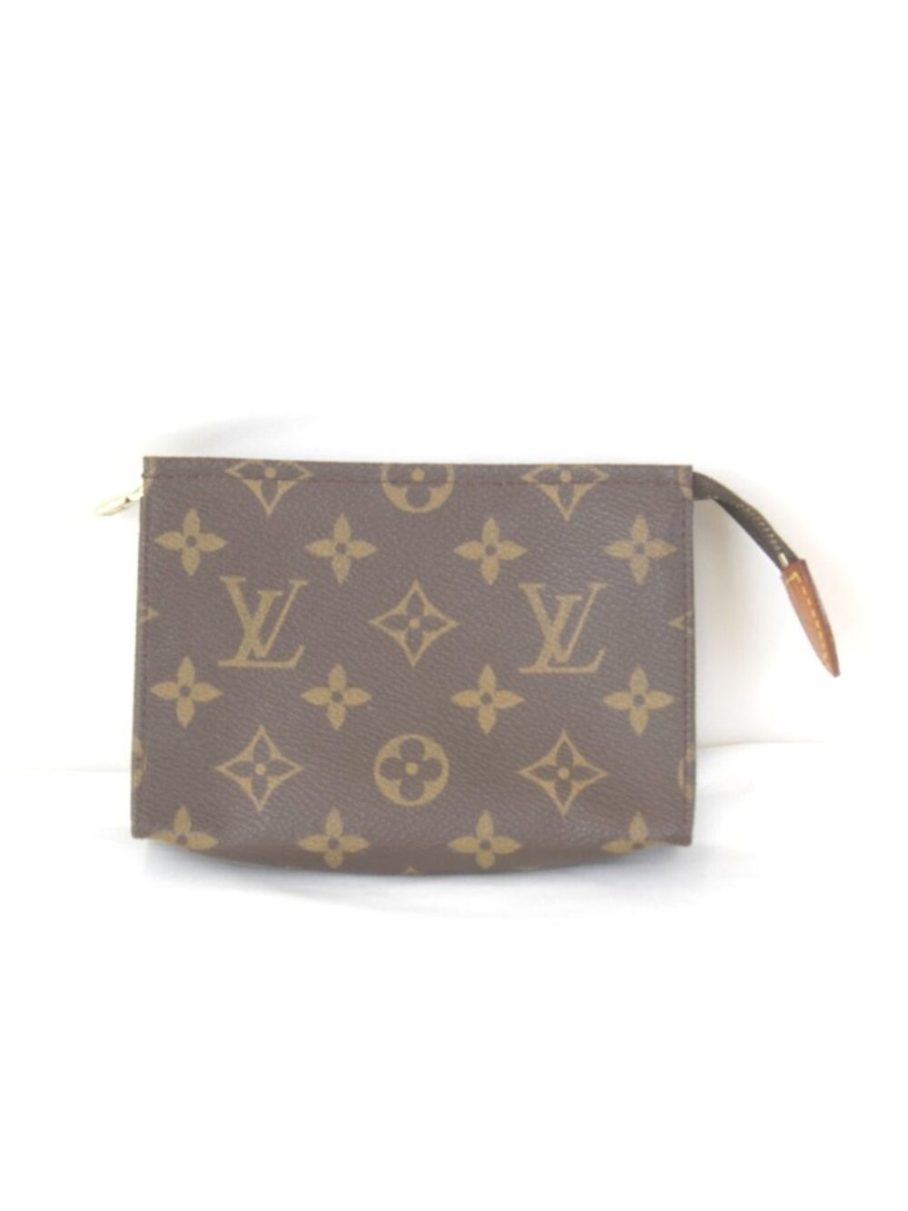 Louis Vuitton Poche Toilette 15 Pouch Monogram Canvas Brown